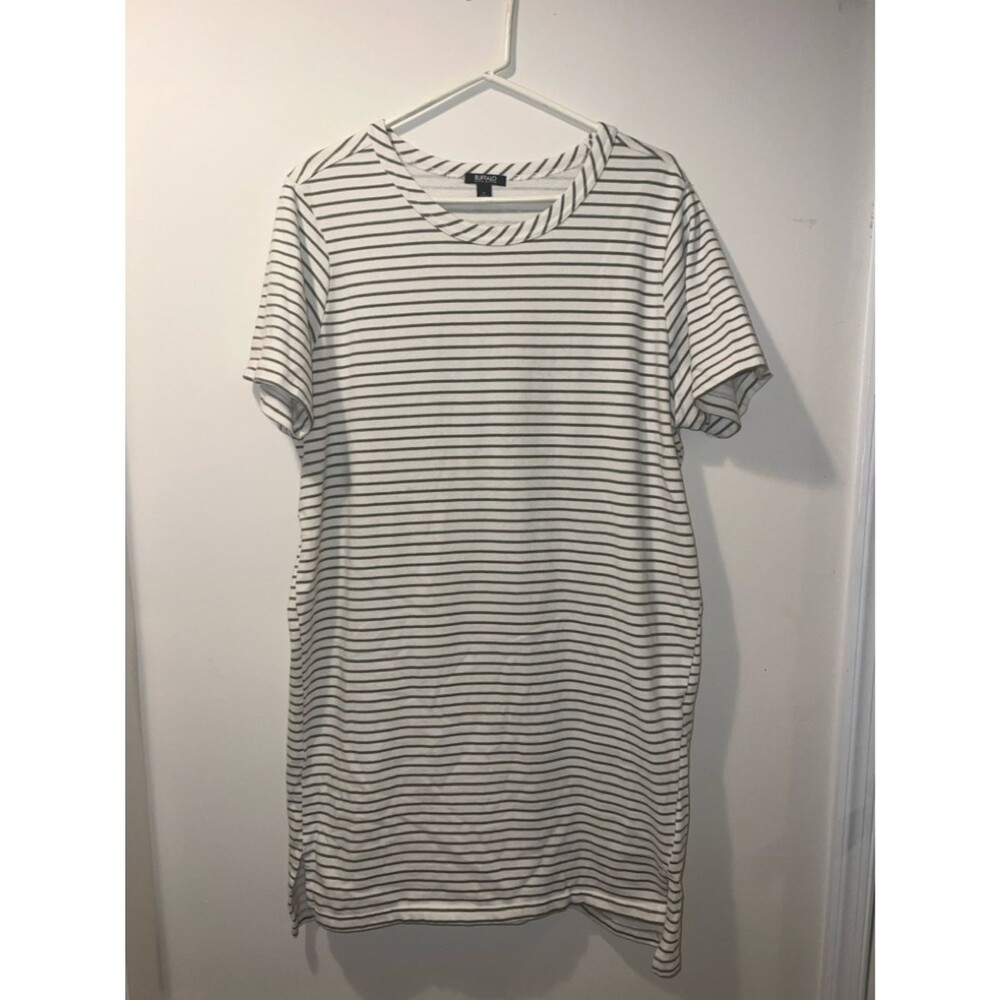 Buffalo David Bitton Dress Ladies' Striped Dress OliveGreen Size X-Large - Picture 1 of 5